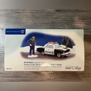 Department 56 Snow Village On The Beat